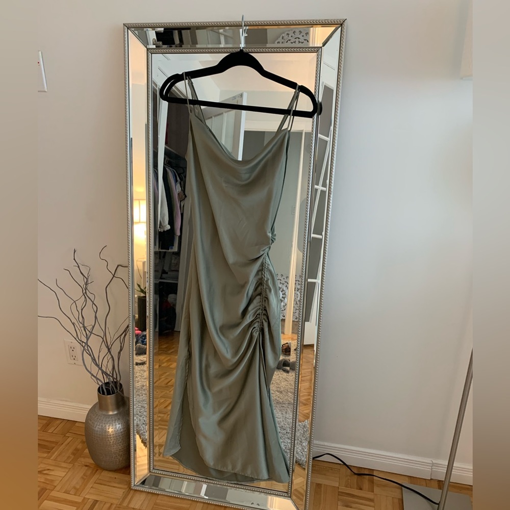 Dynamite satin dress.